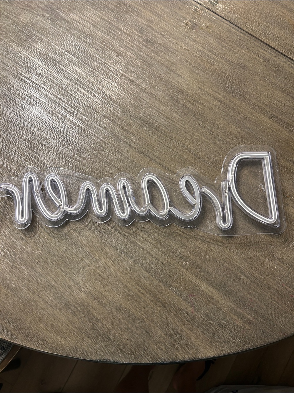 Dreamer White LED Script Wall Sign - Brand: - Picture 5 of 10